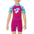 thumbnail image 1 of Niños One-Pieces Mantenga el traje de baño del protector solar de la manga corta cálida Traje de surf para las niñas Niño para niños adolescentes para jóvenes con cremallera trasera L 2.5mm Speravity OD003645-03, 1 of 7