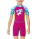 thumbnail image 1 of Greeniant Bañador de una pieza para niños de 2,5 MM, traje de baño de manga corta con protección solar para mantener el calor, traje de Surf para Deportes acuáticos rojo púrpura L Greeniant OD003645-03, 1 of 1