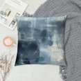 thumbnail image 2 of JRXY  Blue Abstract Pillow Covers Modern Accent Navy Gray Throw Pillow Cover Soft Elegant Decorative Couch Cushion Cover for Bed Living Room Outdoor Sofa Pillowcases 18x18 Inches White, 2 of 5