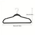 thumbnail image 6 of 10PC Household Flocking Hangers Velvet Anti Slip Clothing Hangers, 6 of 8