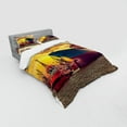 thumbnail image 3 of Ambesonne Nautical Bedding Set 3 Pcs, Big Ship at Sunset, Twin, Multicolor, 3 of 3