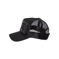 thumbnail image 2 of Christian Rose Iconic 50/50 Plate Trucker Cap, Black, 2 of 7