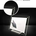 thumbnail image 6 of Yannee Acrylic Photo Frame, Magnetic Picture Frame, 10x15cm, Transparent White Frame, Family Painting Art Freestanding Desktop Display Stand, Acrylic Frame, Pack of 1, 6 of 8