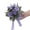 Purple, variant on Hanyge 8.6" Artificial Silk White Roses Wedding Bouquet
