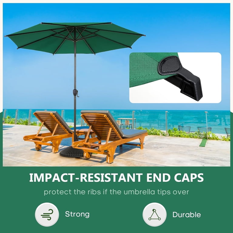 11 ft patio umbrella replacement canopy Patio Umbrella Canopy 10ft 8-Rib 3-Tiered