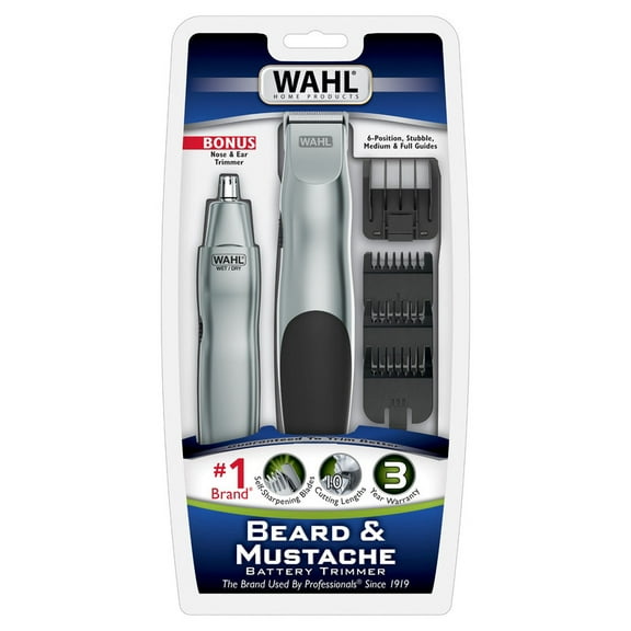 Combo recortadora de barba y bigote Wahl kit 9 piezas