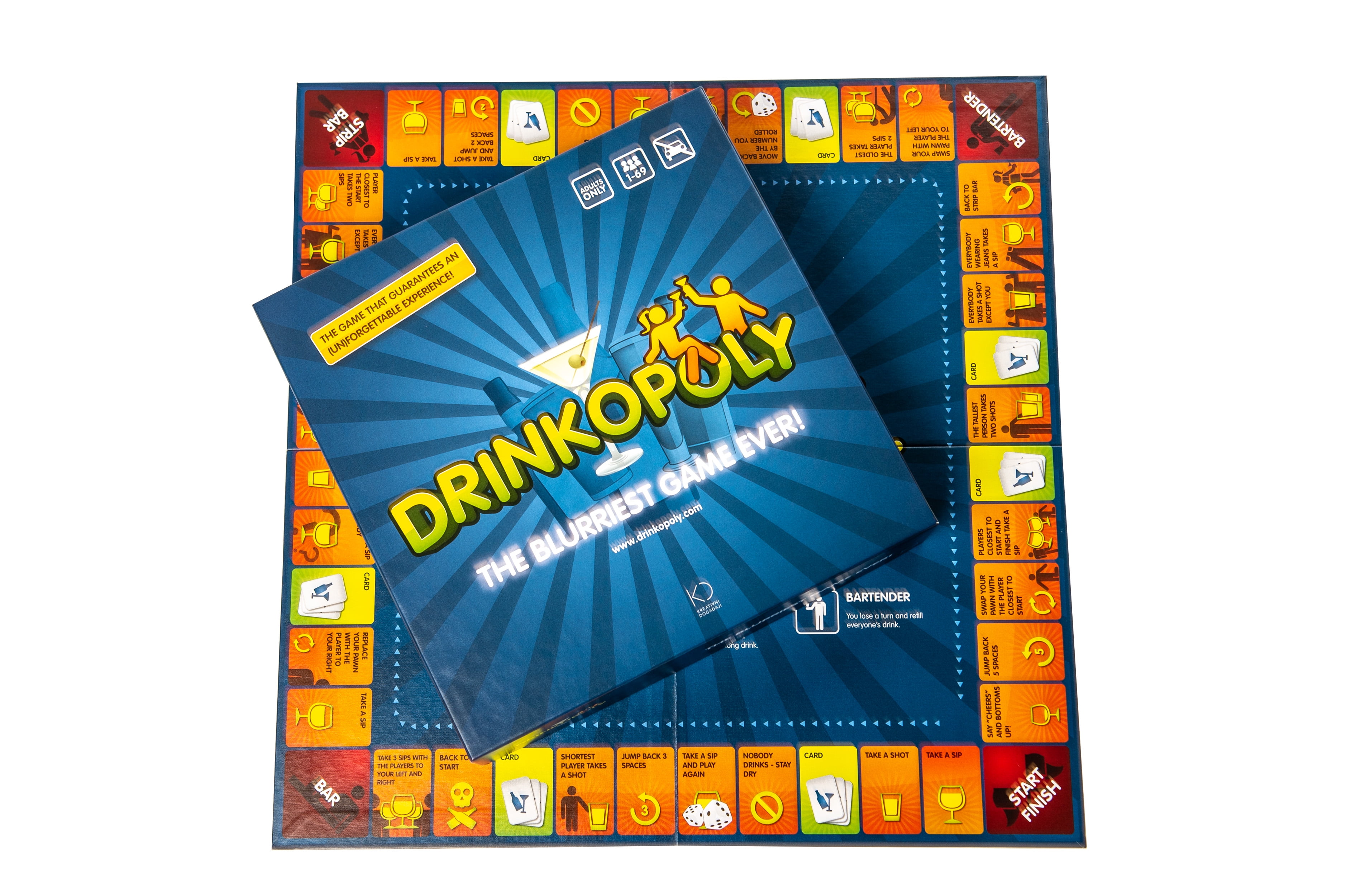Drinkopoly for Adults Ages 21+, Party Drinking Games Brought to 