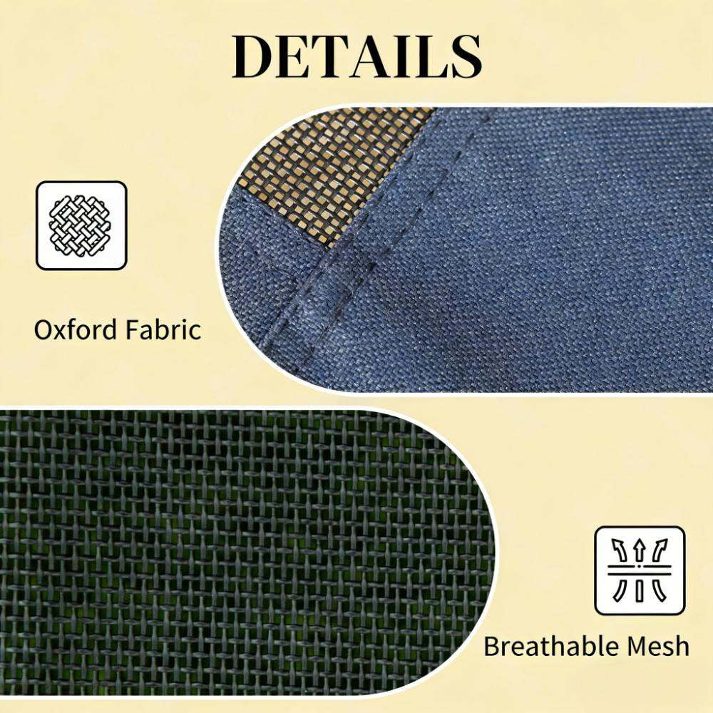 Orthopedic Dog Bed, Pet Bed,Elevated Portable Dog Cot, Black,Dark Blue Dog Bed,Mesh,Metal,Oxfabric,Polyester Cat Bed, Pet Supplies Pet Beds & Furniture