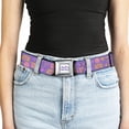 thumbnail image 5 of Furby Belt, Seatbelt Buckle Belt, Furby Icons Collage Purples Orange Pinks, Youth 22 to 32 Inches, 5 of 9