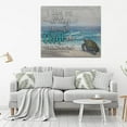 thumbnail image 3 of HFDF Christian Turtle Wall Artspirational Bible Verse Pictures Wall Decor Beach Ocean Canvas Prints Modern Painting Artwork for Bedroom Office Living Room Bathroom Dining Room 10x8inch Framed, 3 of 6