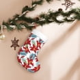 thumbnail image 7 of Salouo Lilies Flowers Print Christmas Stockings,Large Xmas Stocking Set of 1 Holiday and Farmhouse Stocking for Christmas Holiday Party Decoration(17.7*11 Inch), 7 of 7