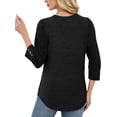 thumbnail image 4 of WIHOLL Long Sleeve Shirts for Women Lightweight Crew Neck Sweaters Fall Womens Tops Dressy Casual Fall Clothes, 4 of 10