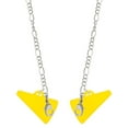 thumbnail image 1 of Acrylic 1.25" Yellow Megaphone Silvertone Face Mask Necklace, 1 of 2