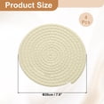 thumbnail image 2 of 4 Pcs Manteles Individuales Redondos Trenzados, 7.9" Manteles Tejidos para Mesa de Cocina para Decoración de Granja (Beige), 2 of 7