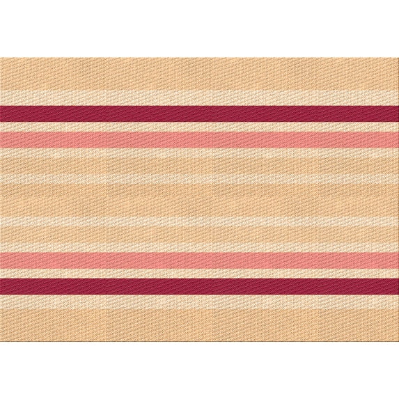 Ahgly Company Indoor Rectangle Patterned Khaki Gold Area Rugs, 7' x 10'