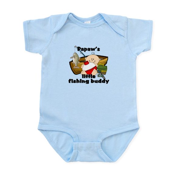 CafePress - Papaw's Fishing Buddy Infant Bodysuit - Baby Light Bodysuit, Size Newborn - 24 Months