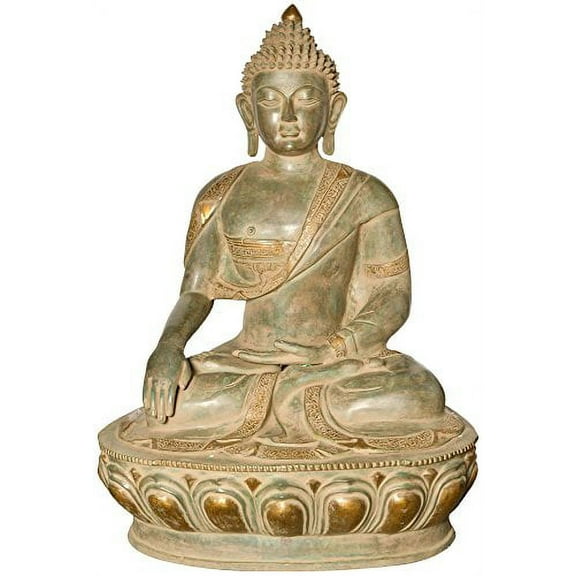 Exotic India Buddha Brass Statue