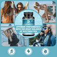 thumbnail image 2 of Electrolyte Salt Capsules, Electrolyte Salts Hydration & Recovery Support Supplement for Sports, 60 Capsules, 2 of 6