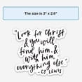 thumbnail image 5 of Sticker | CS Lewis Quote | Look For Christ, 5 of 11