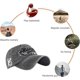 thumbnail image 5 of Gorra de béisbol de mezclilla vintage Sincero ajustable negra, 5 of 5