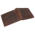 thumbnail image 6 of MARSHAL Personalized Date Men's RFID Blocking Genuine Leather Bifold Multi-Card Center Flap Wallet Vintage Brown, 6 of 6