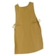 thumbnail image 1 of Delantal para cocinar, hornear, lavar platos, resistente al aceite, con 2 bolsillos, babero alto para Amarillo, 1 of 9