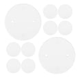 thumbnail image 3 of 50pcs White Ceiling Blank-up Cover Flat Round Blank Plate Octagon Box Electrical Box Cover Plates In Ceilings Or Walls For Oversize Box Openings Or Drywall, 3 of 9