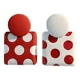 thumbnail image 1 of Otoño e Invierno Rojo Terciopelo Bowknot Pendientes Pendientes Vintage Hair Earclips Regalo, 1 of 3