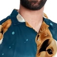 thumbnail image 5 of Corgi Dog Men's Short Sleeve Beach Shirts Hawaiian Button Down Casual Summer Printed Unisex Top, 5 of 6