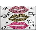 thumbnail image 4 of SKYSONIC Glitter Artistic Lips Non-Slip Area Rug, Floor Carpet Comfort Floor Mats Decor for Indoor Front Porch Living Room Bedroom Kitchen, 36"x24", 4 of 5