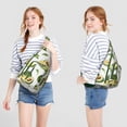 thumbnail image 3 of Cute Avocado Sling Backpack - Playful Kawaii Illustration, Multi-Functional Shoulder Bag, 3 of 4