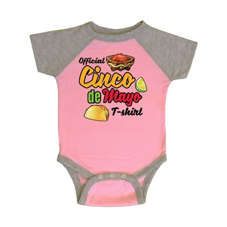 

Inktastic Cinco De Mayo Official Tshirt Funny Pun with Taco Salso and Lime Gift Baby Boy or Baby Girl Bodysuit