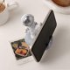 thumbnail image 3 of Astronaut Cell Phone Stand Funny Resin Astronaut Statue Phone HolderKawaii Decoration of Office Desktop Nightstand, Silver, 3 of 4
