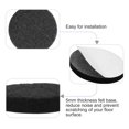 thumbnail image 4 of 100 piezas de almohadillas de fieltro para muebles redondas de 1" antideslizantes para reducir el ruido de las patas de las sillas en negro, 4 of 7