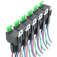thumbnail image 1 of 6PCS 5-Pin SPST Automotive Electrical Relay 12V 30A Car Fuse Relay Switch Wiring Harness Car Accessories,6 * Relay 1 set * Accessories,black, 1 of 5