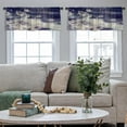 thumbnail image 5 of LALILO Kitchen Curtain Valance Native Batik Watercolor Rod Pocket Window Curtain 52"x 18" Set of 2, 5 of 7