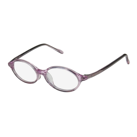 NEW OUKAI 904 MENS/WOMENS DESIGNER FULL-RIM TRANSPARENT PURPLE AFFORDABLE CLASSIC SHAPE STYLISH FRAME DEMO LENSES 43-16-130 EYEGLASSES/SPECTACLES