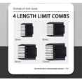 thumbnail image 2 of Dog Grooming Clippers for Pets - Cat Hair Trimmer Kit - Best Cordless Dog Clippers Low Noise - Professional Hair Clipper Set with 4 Comb + Pro Accesso, 2 of 5