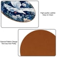 thumbnail image 5 of Peace Dove Microfiber Leather Round Coasters (6PCS) - 11x11 cm/4.3x4.3 in Set for Drinks,and Durable Beverage Coasters with Holder - Your Table Surface and Enhance Décor, 5 of 6