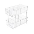 thumbnail image 5 of Clear under Sink Storage Pull Out Sliding Cabinet Organizer Tray Bathroom Storage Organizer for Closet Kitchen Vanity Shelf, 5 of 5