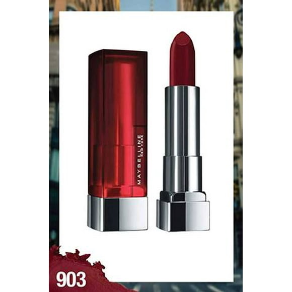 Maybelline New York Matte Lipstick, Intense Colour, Moisturised Lips, Color Sensational Creamy Matte, 903 Midnight Date, 3.9g