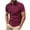 #3-Wine, variant on Otvok Men Shirt Short Sleeve Casual Classic Summer Shirts Button Solid Color Basic T Shirt