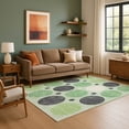 thumbnail image 7 of Addison Rugs Mayfield Premium Machine Washable Transitional Geometric Green Rectangle Rug, 3' x 5', 7 of 7