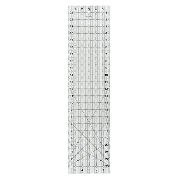 Fiskars® Acrylic Ruler, 6" x 24", 1 Piece, Transparent Ruler