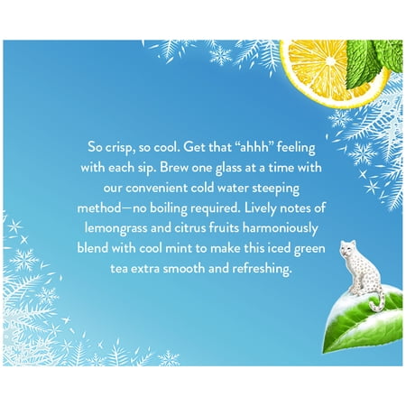 CELESTIAL SEASONINGS COLD BREW CAFFEINATED ICED GREEN TEA, 18 CT TEA BAGS
