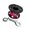 thumbnail image 1 of Scuba Diving Finger Spool Reel, Stainless Steel Nylon Line&Double Ended Bolt Snap Black 50m, 1 of 7