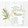thumbnail image 3 of Inkdotpot Baby Cheetah Jungle Animals Who Knows Mommy BestBaby Shower GameCards FunActivity Cards Set Of 50Party Theme, 3 of 5