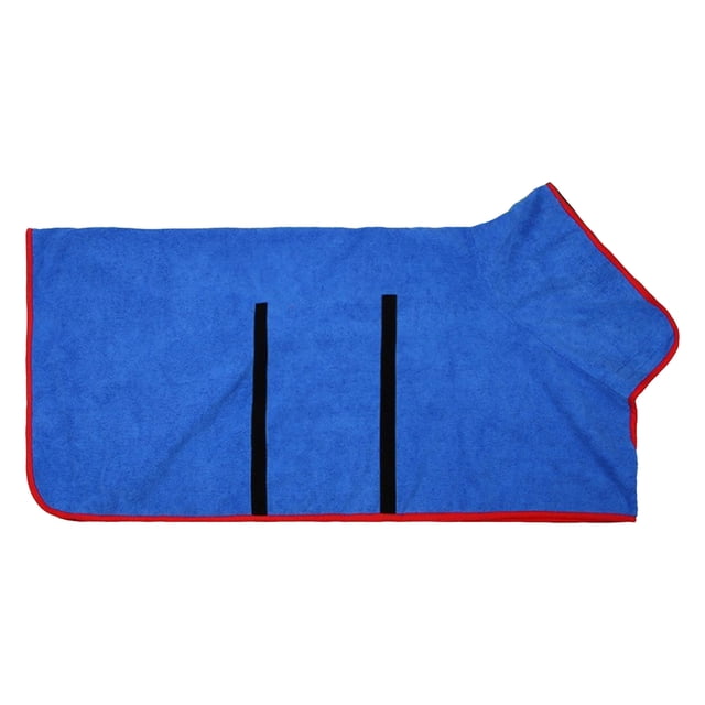 Dog Bathrobe Absorbent Dog Towels Large Quick Drying Robes For After Bath Soft Adjustable Warm Keeping Dogs Towel(S XL)