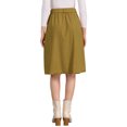 thumbnail image 3 of FALDA MIDI DE CORDUROY PARA MUJERES CHIC ALTA CINTURA CON BOTONES Y CINTURÓN OLIVA AMARILLO M, 3 of 6