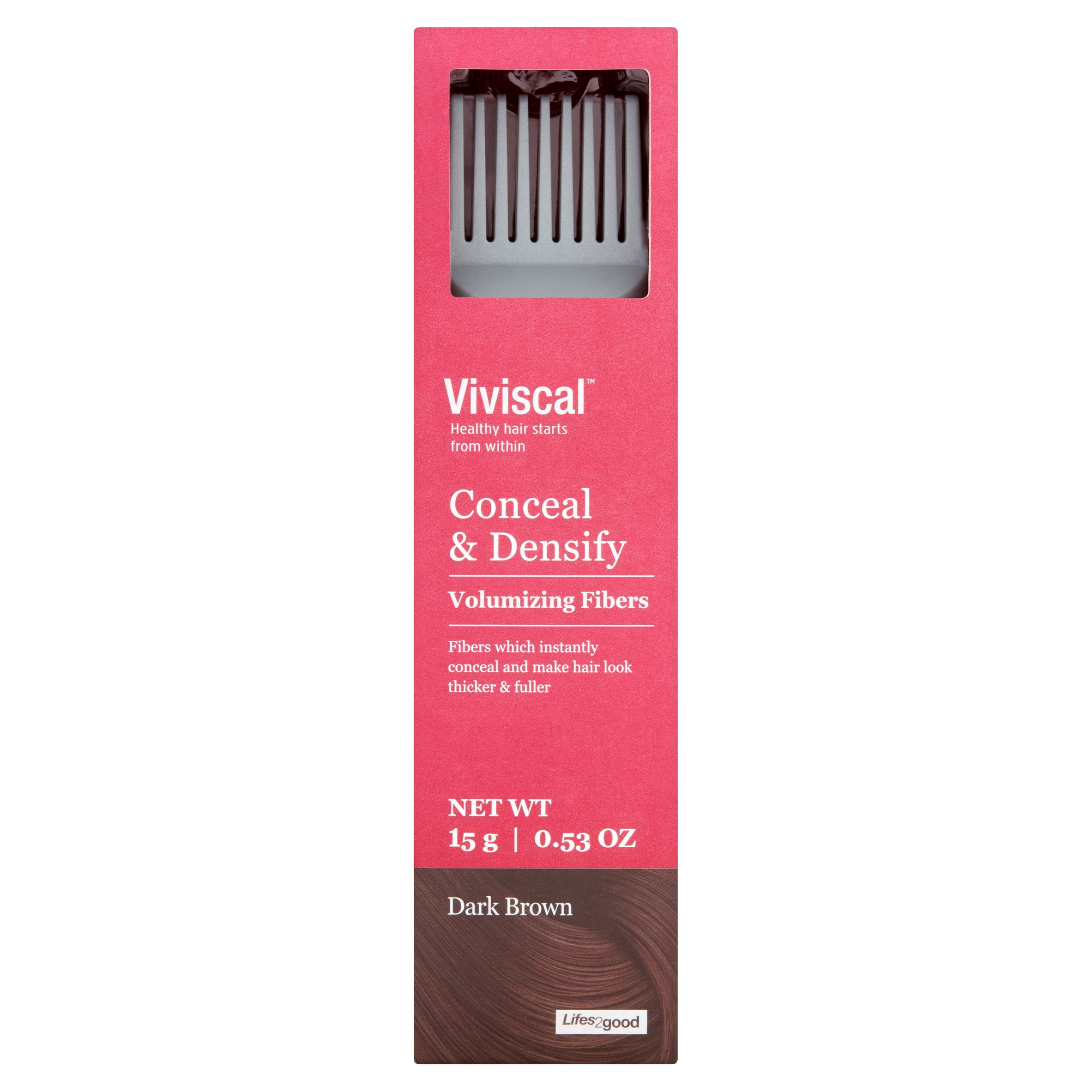 Viviscal Conceal & Densify Dark Brown Volumizing Fibers, 0 ...